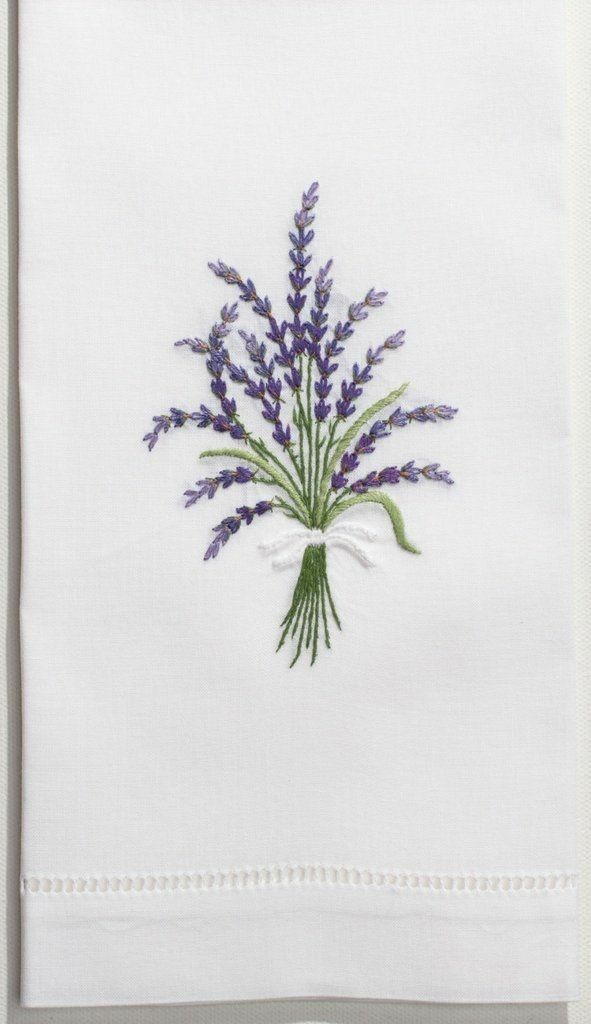 Set 06 khăn ăn thêu hoa oải hương