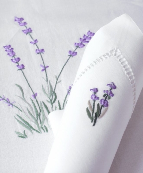 Khăn ăn hoa oải hương _ bộ sưu tập mùa hè