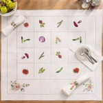 Khăn trải bàn thêu rau củ quả _ bộ sưu tập xuân hè