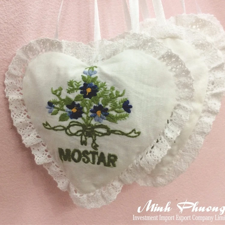 Túi đựng hoa khô hình trái tim, hãy mang tình yêu và hương thơm đến với người bạn yêu